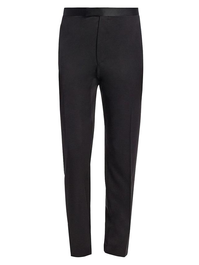 Mens COLLECTION Tuxedo Wool Trousers Product Image