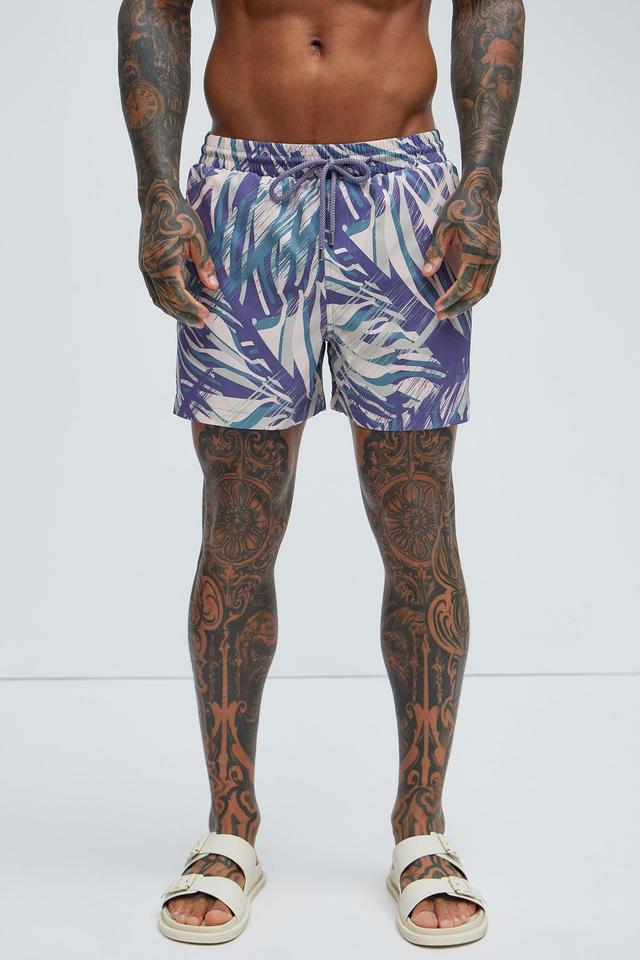 Restful Swim Trunks - Purple/combo Product Image