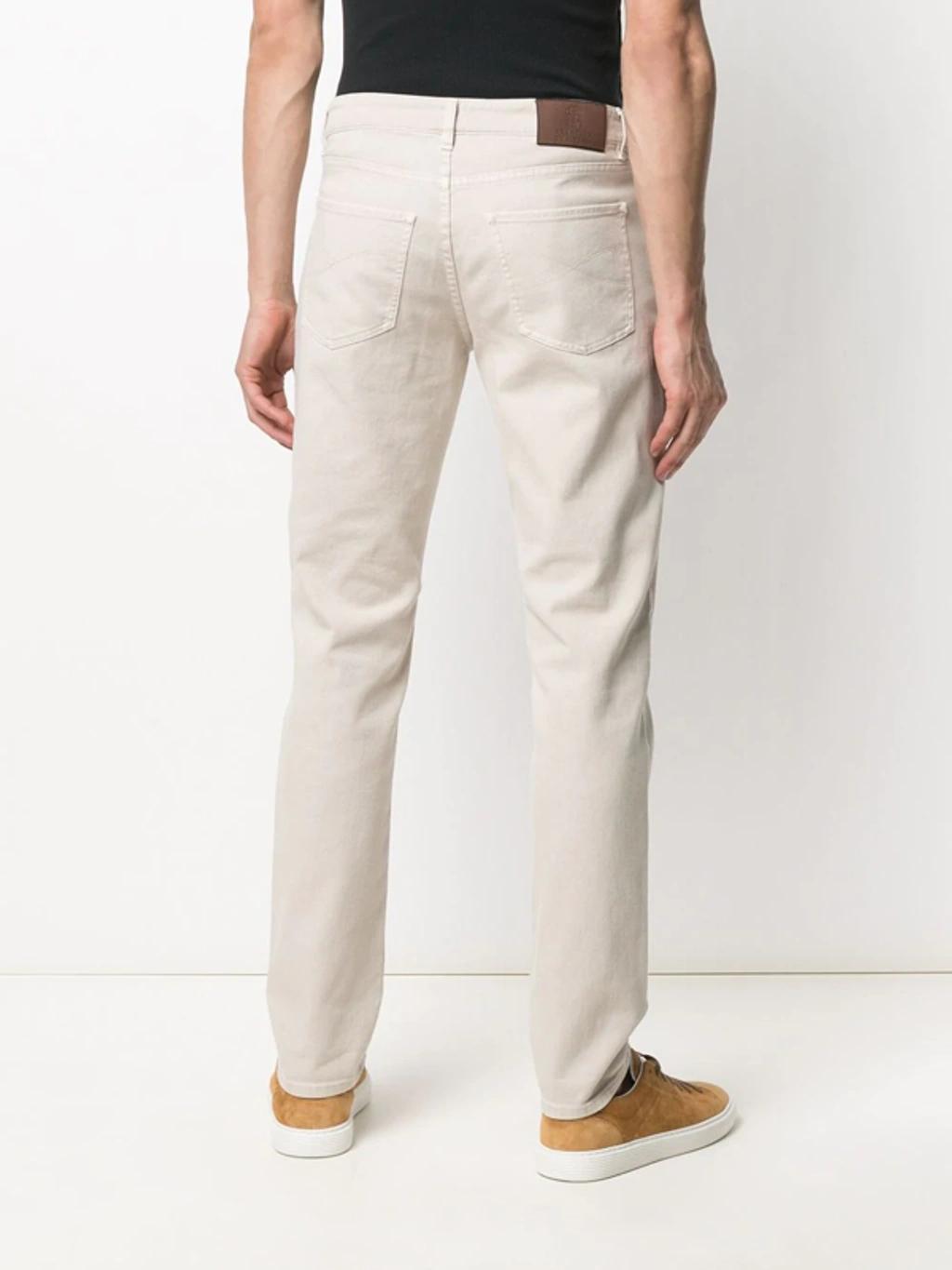 Mid-rise Straight Leg Trousers In Nude & Neutrals Product Image