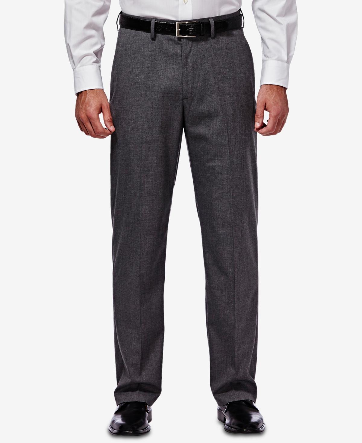 J.m. Haggar Mens Classic/ Regular Fit Stretch Sharkskin Suit Pants Product Image