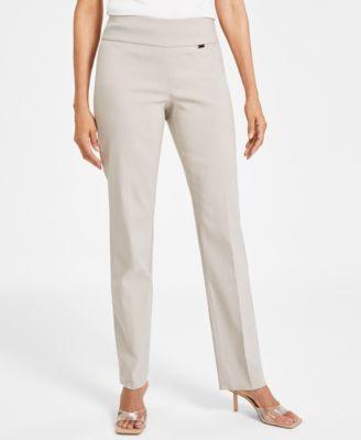 I.n.c. International Concepts Womens Tummy-Control Pull-On Straight-Leg Pants, Created for Macys Product Image