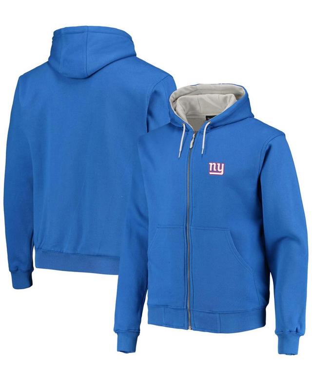 Mens Dunbrooke Royal Los Angeles Rams Craftsman Thermal-Lined Full-Zip Hoodie Product Image