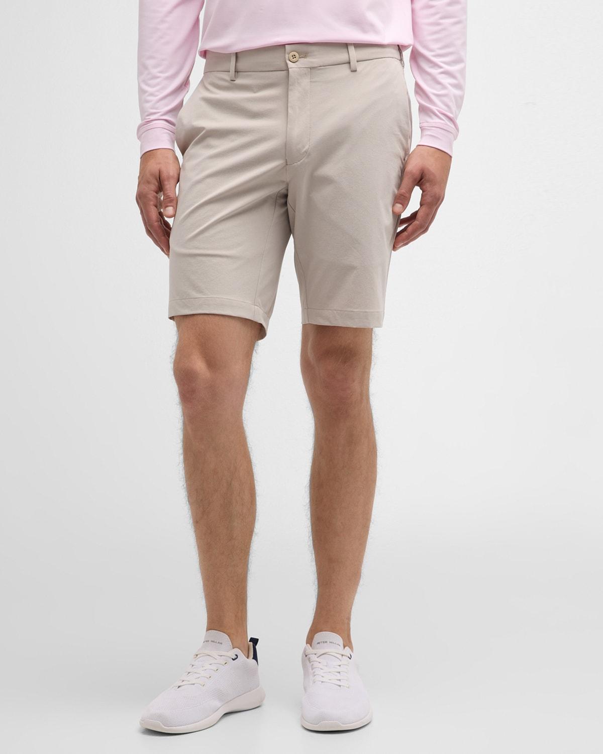 Peter Millar Crown Crafted Surge Performance Water Resistant Shorts in British Cream at Nordstrom, Size 42 Product Image