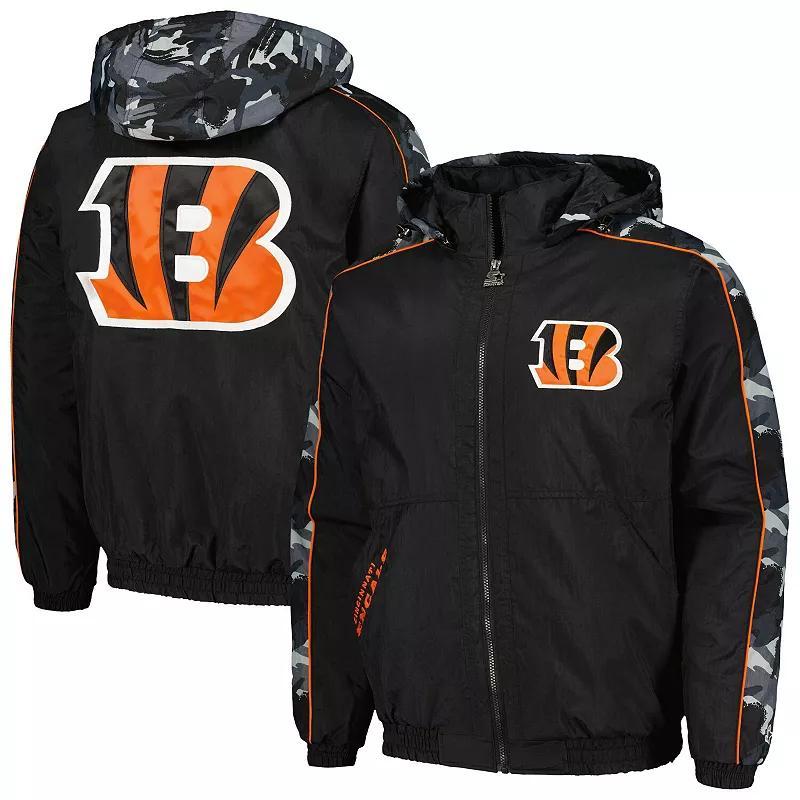 Mens Starter Cincinnati Bengals Thursday Night Gridiron Full-Zip Hoodie Product Image