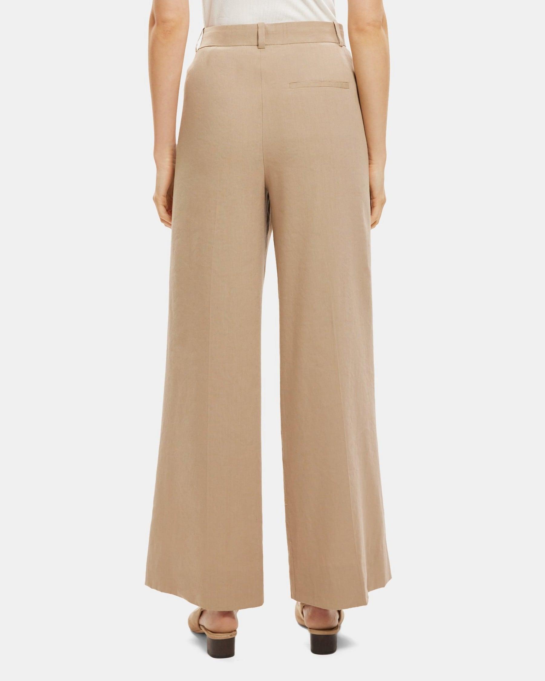 Wide-Leg Pant in Linen-Blend Product Image