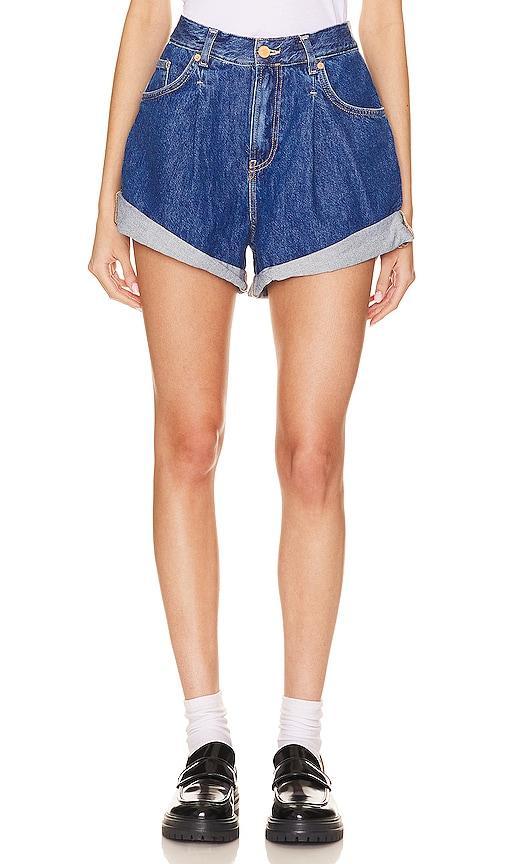 Free People x We The Free Danni Short in Blue. Product Image