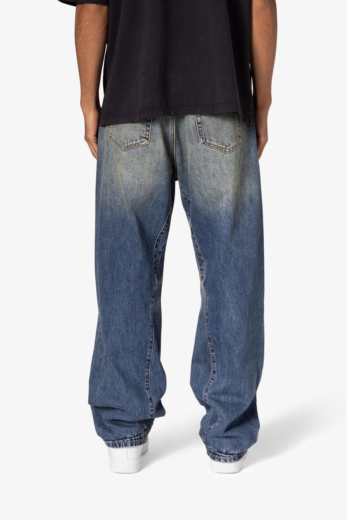 Ultra Baggy Washed Up Denim - Blue Product Image