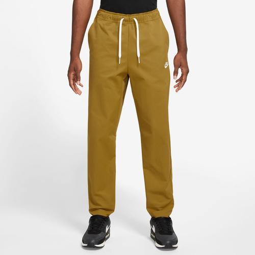 Nike Mens Woven Taper Leg Pants - Beige/White Product Image