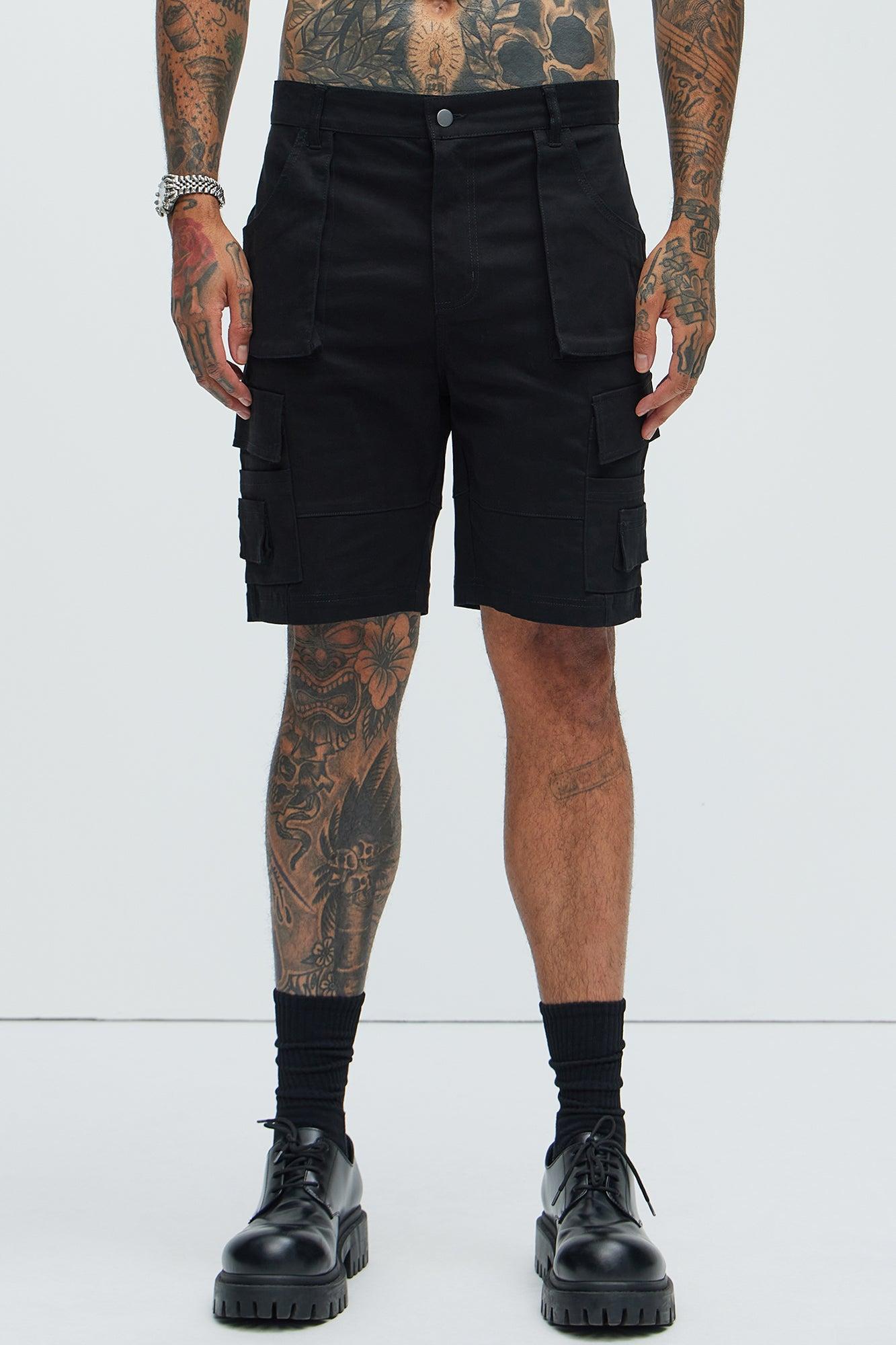 Don't Change Up Cargo Shorts - Black Product Image