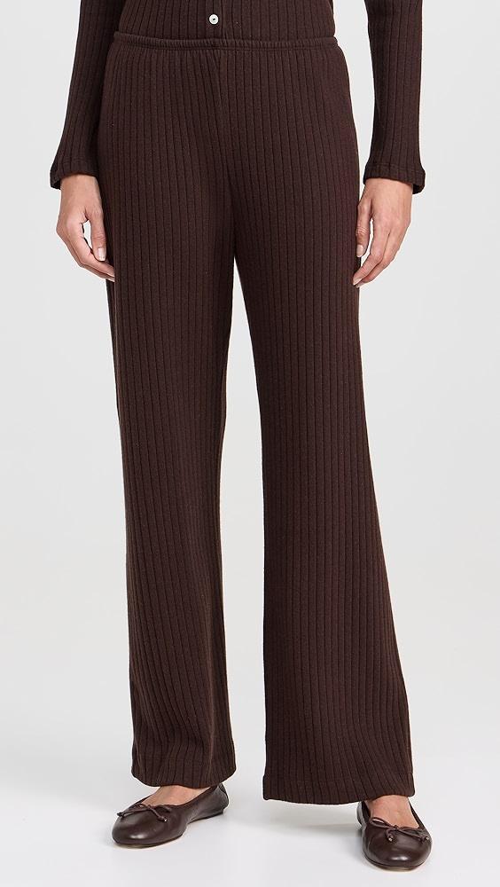 DONNI. The Sweater Rib Simple Pants | Shopbop Product Image