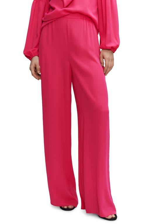 MANGO Pull-On Wide Leg Pants Product Image