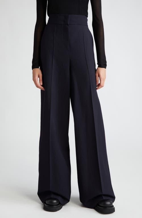 Max Mara Cervo Wool Blend Seersucker Ultrawide Leg Pants Product Image