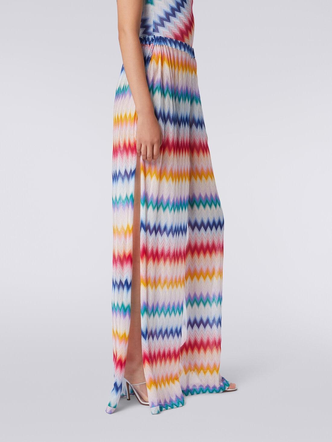 Zigzag cover up trousers with lurex Multicoloured | Missoni Product Image