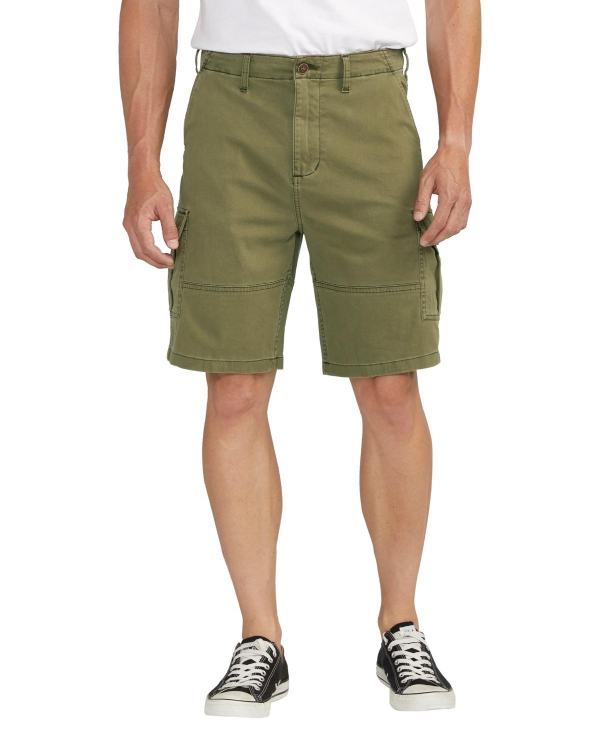 Silver Jeans Co. Stretch Cotton Twill Cargo Shorts Product Image