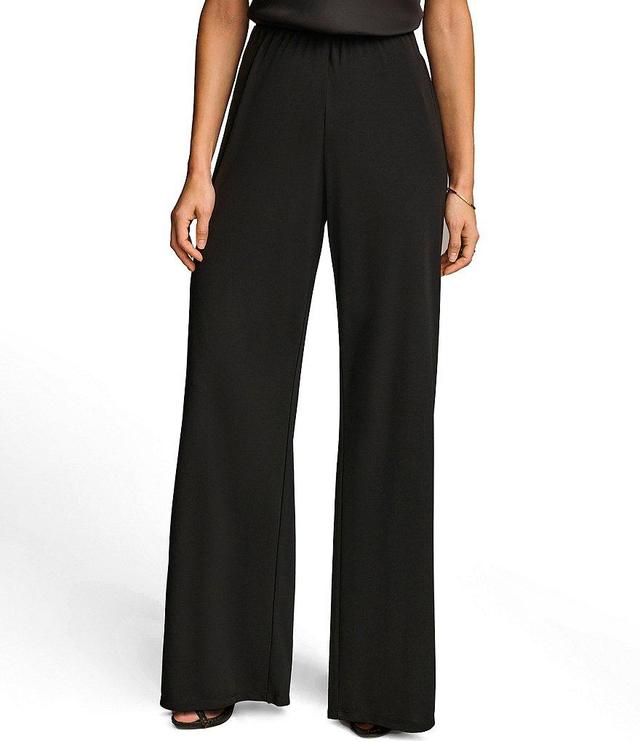 Donna Karan Flat Front Wide Leg Pants Product Image