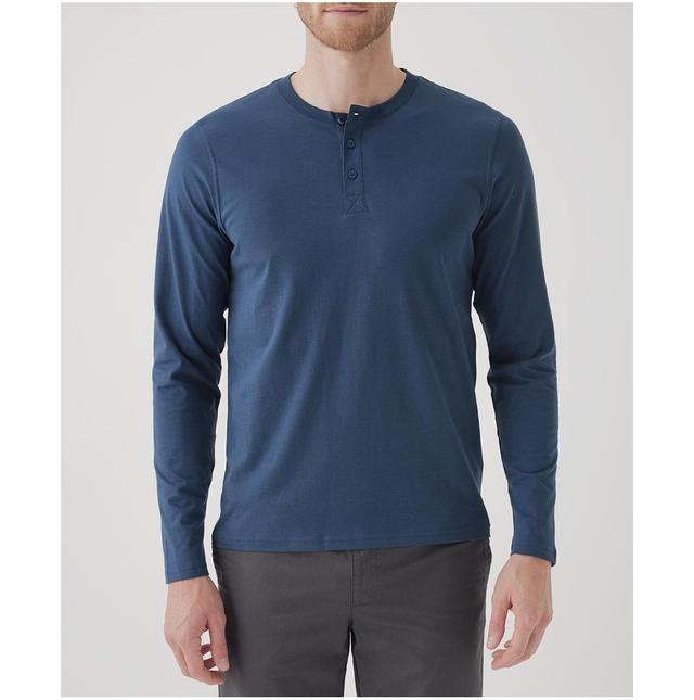 Pact Mens Cotton Softspun Long Sleeve Henley Product Image