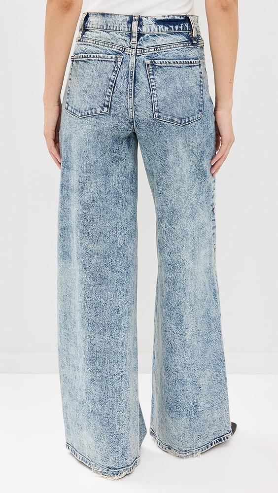 alice + olivia Tucker Baggy Jeans with Darted Knees | Shopbop Product Image