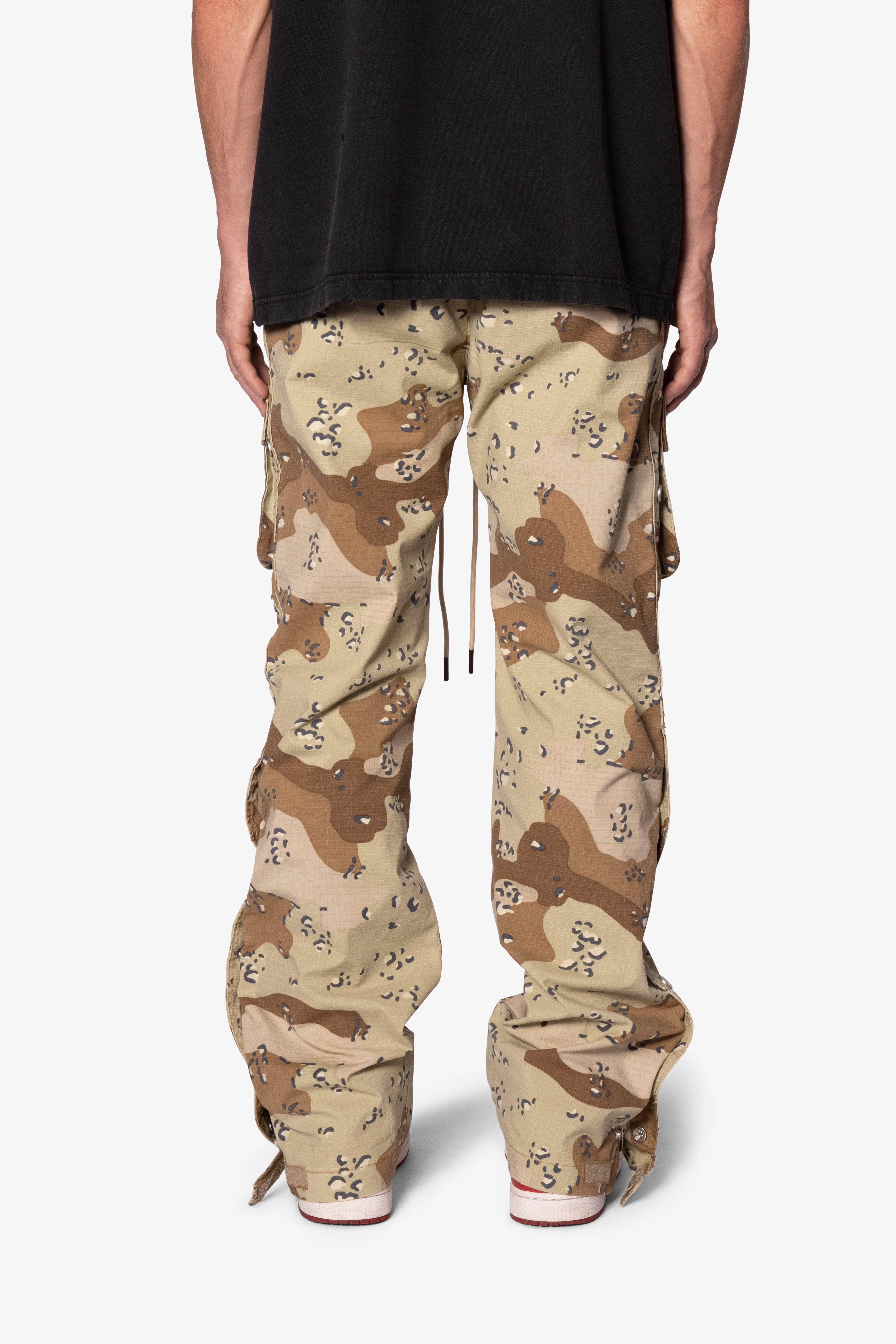 Snap Front Cargo Pants - Desert Camo Product Image