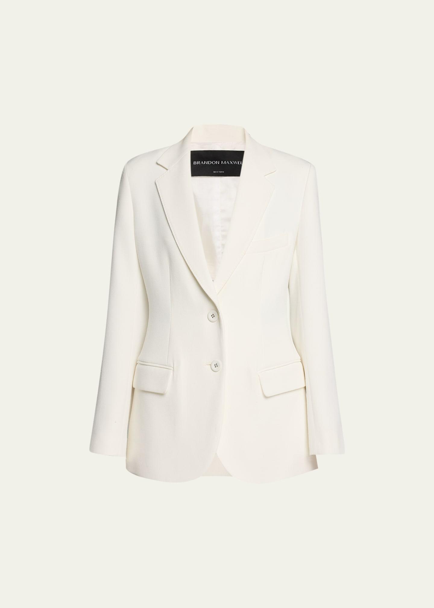 Womens Boxy Single-Breasted Jacket Product Image