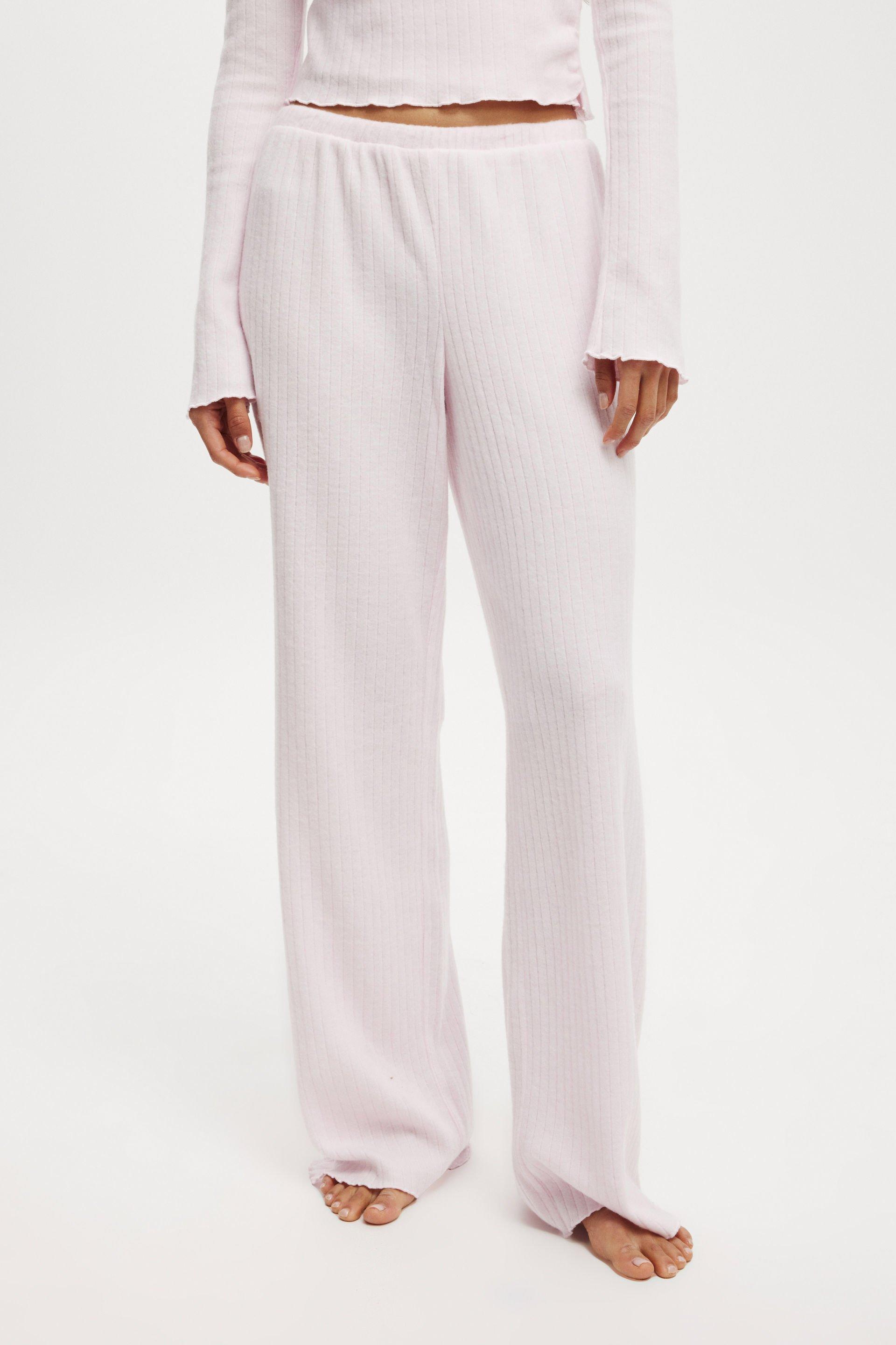 Super Soft Ribbed Straight Leg Pant Product Image