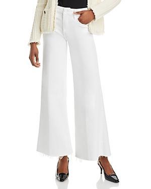 Womens Fairest Of Them All The Roller Wide-leg Mid-rise Jeans In White Product Image