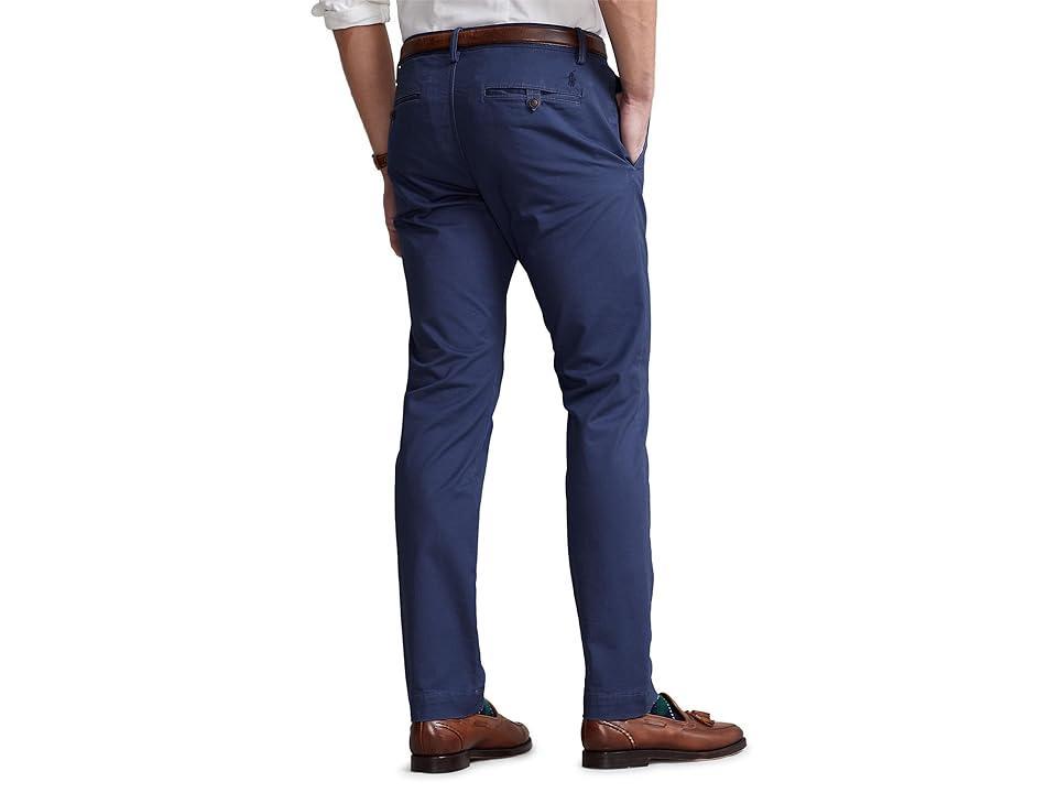 Polo Ralph Lauren Stretch Slim Fit Chino Pants (Light Navy) Men's Casual Pants Product Image