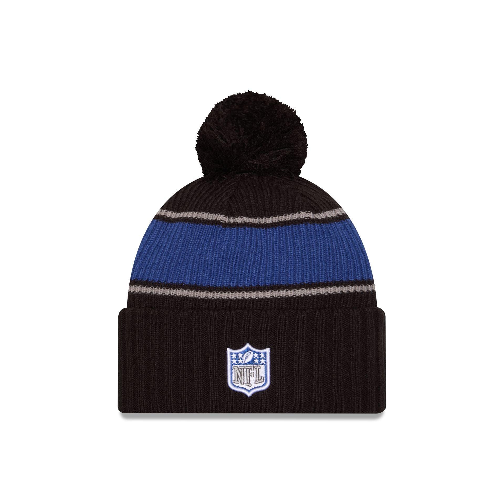 Indianapolis Colts 2024 Cold Weather Black Pom Knit Hat Male Product Image