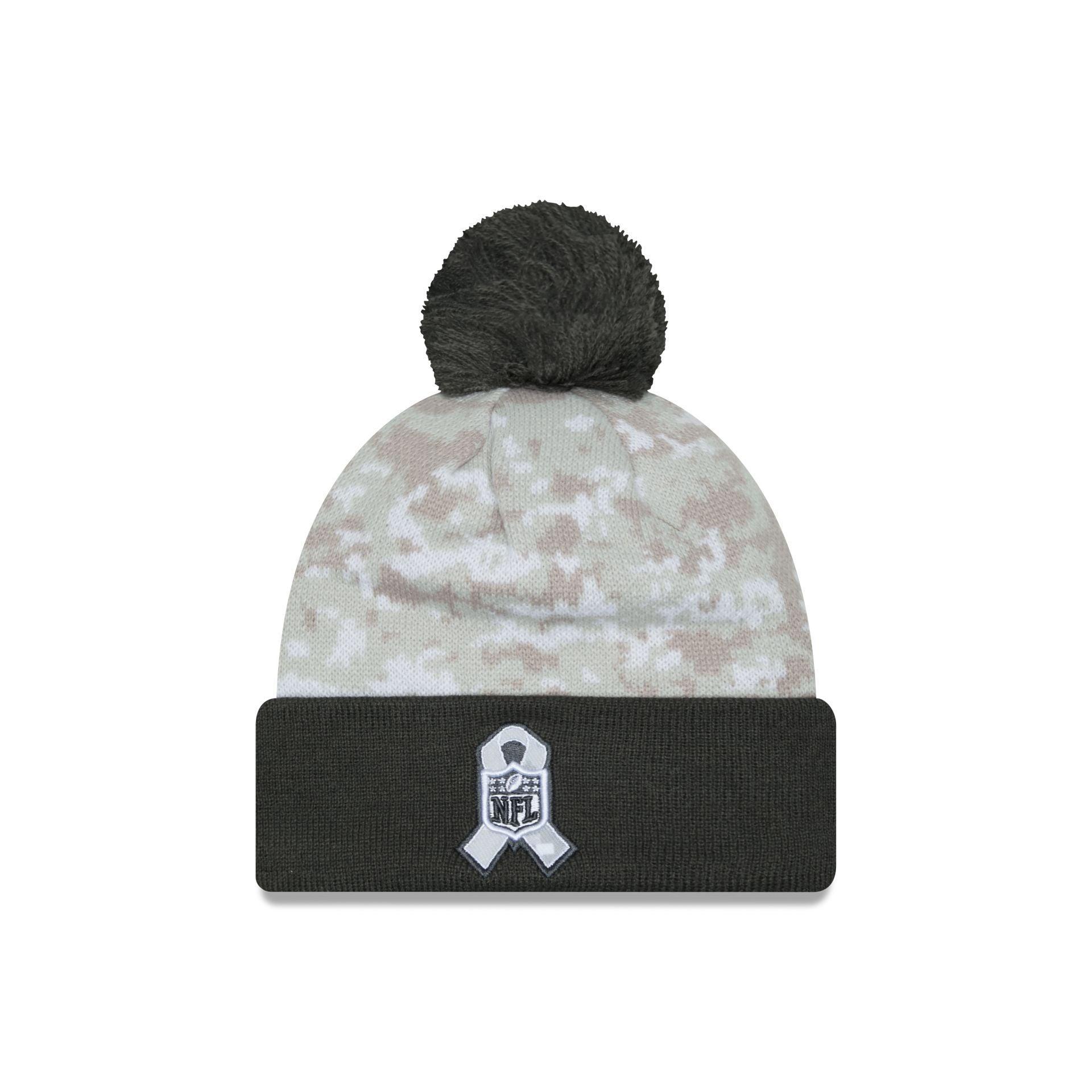 Houston Texans 2024 Salute to Service Pom Knit Hat Male Product Image