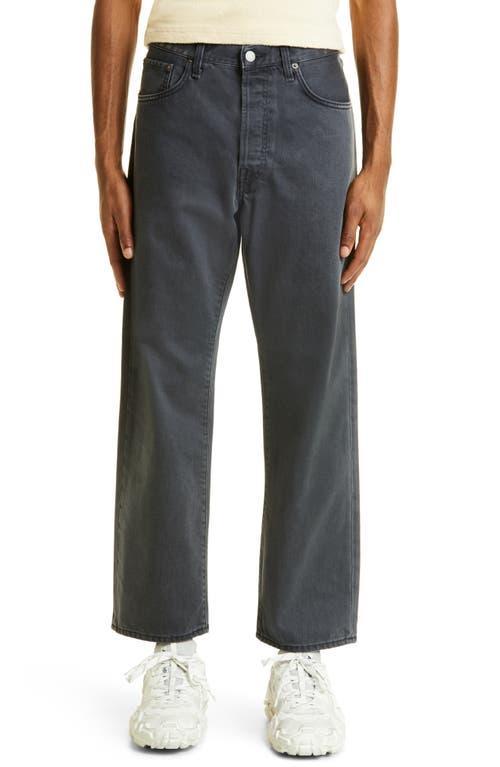 Straight-leg Cropped Jeans In Grey Product Image