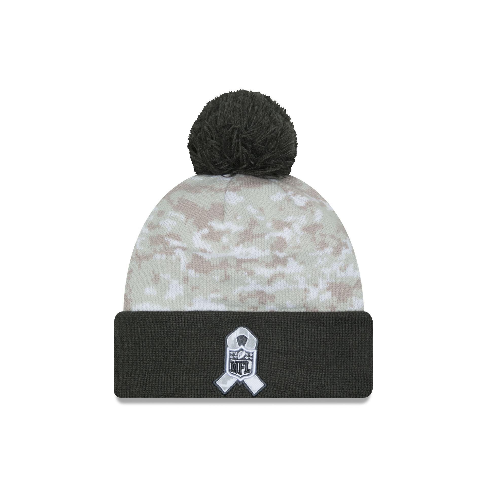 New York Jets 2024 Salute to Service Pom Knit Hat Male Product Image