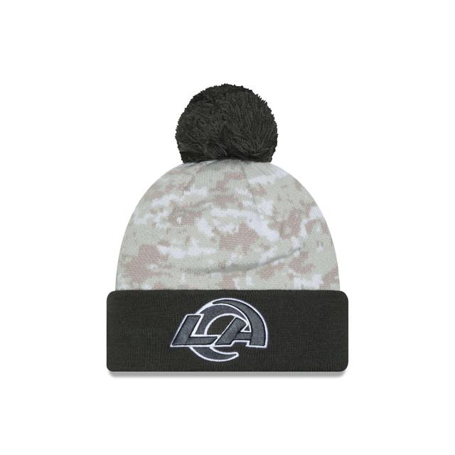 Los Angeles Rams 2024 Salute to Service Pom Knit Hat Male Product Image