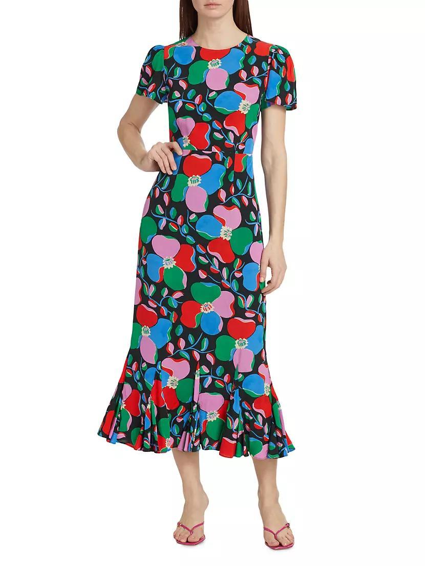 Lulani Geometric Floral Maxi Dress Product Image