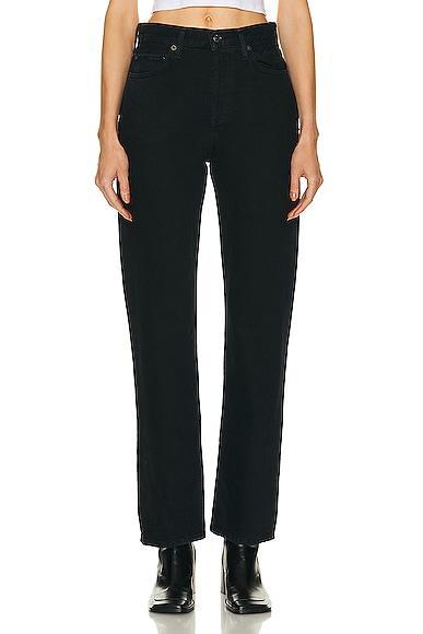 Womens 90s Pinch Waist Wide-Leg Jeans Product Image