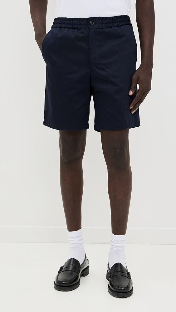 AMI Elasticated Waist Shorts 7.75" | Shopbop Product Image