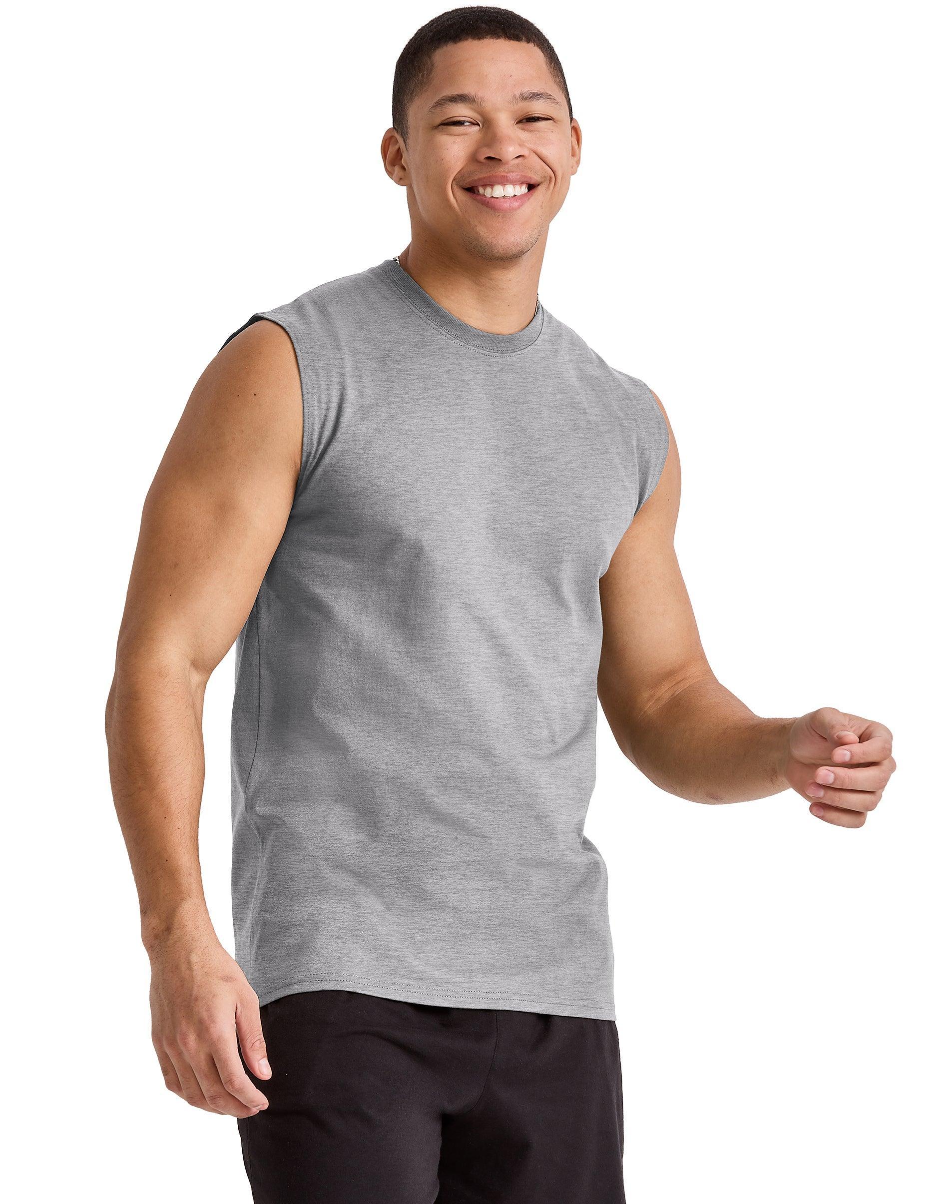 Hanes Essentials Mens Muscle Tank Champion Scarlet M Product Image