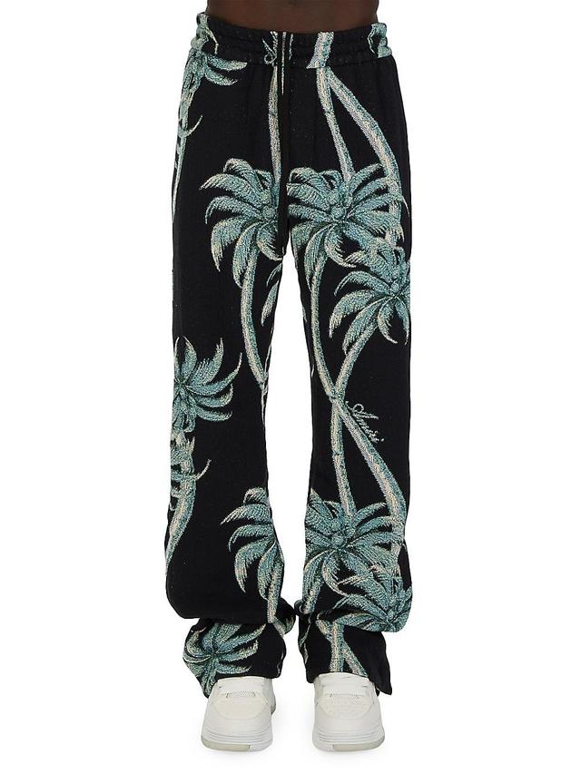 Mens Palm Tapestry Flared Pants Product Image