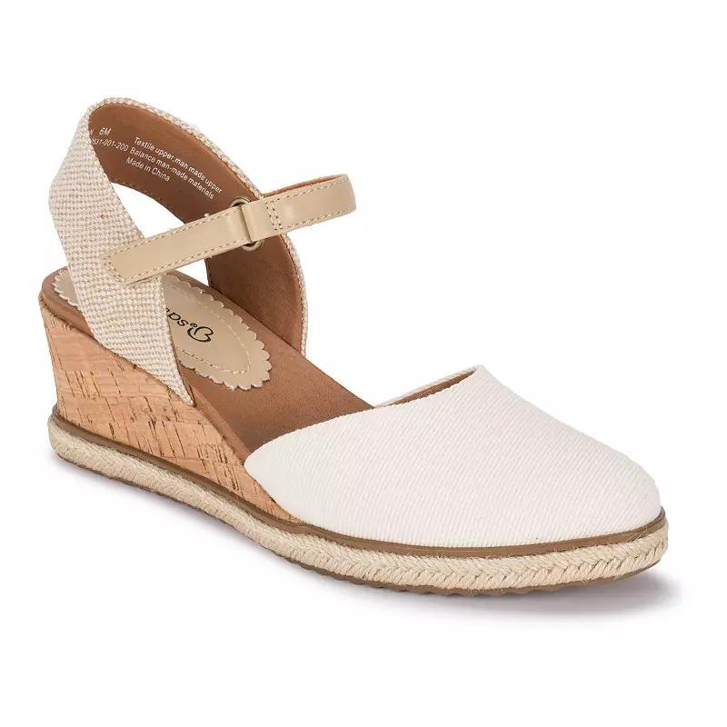 Baretraps Ocean Womens Espadrille Wedge Sandals Ivory Product Image