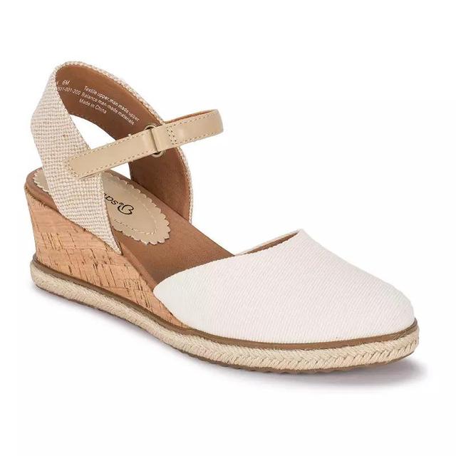 Baretraps Ocean Womens Espadrille Wedge Sandals Ivory Product Image