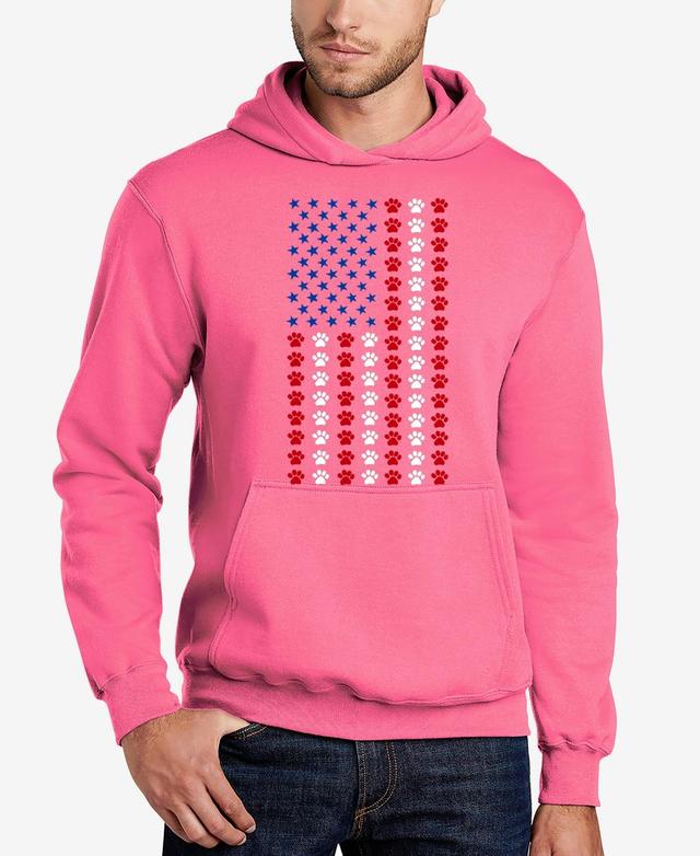 La Pop Art Mens Paws Flag Word Art Hooded Sweatshirt Product Image