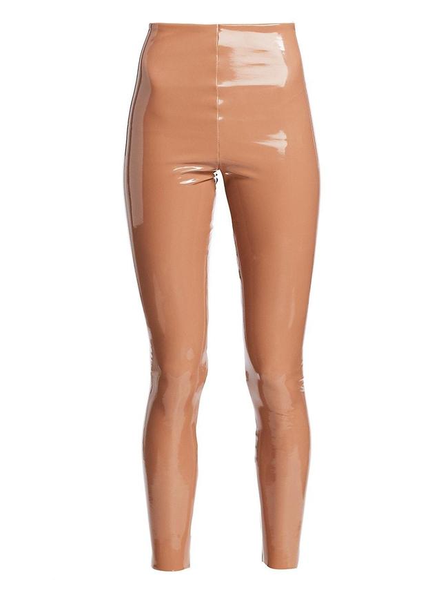 Commando Perfect Control Patent Leather Leggings SLG25 (Cocoa) Women's Casual Pants Product Image