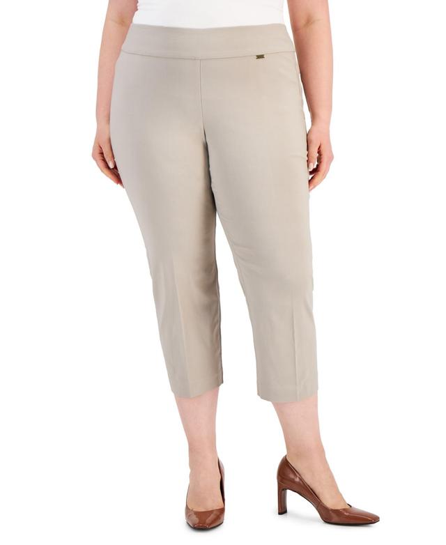 I.n.c. International Concepts Plus Size Mid-Rise Pull-On Capri Pants, Created for Macys Product Image