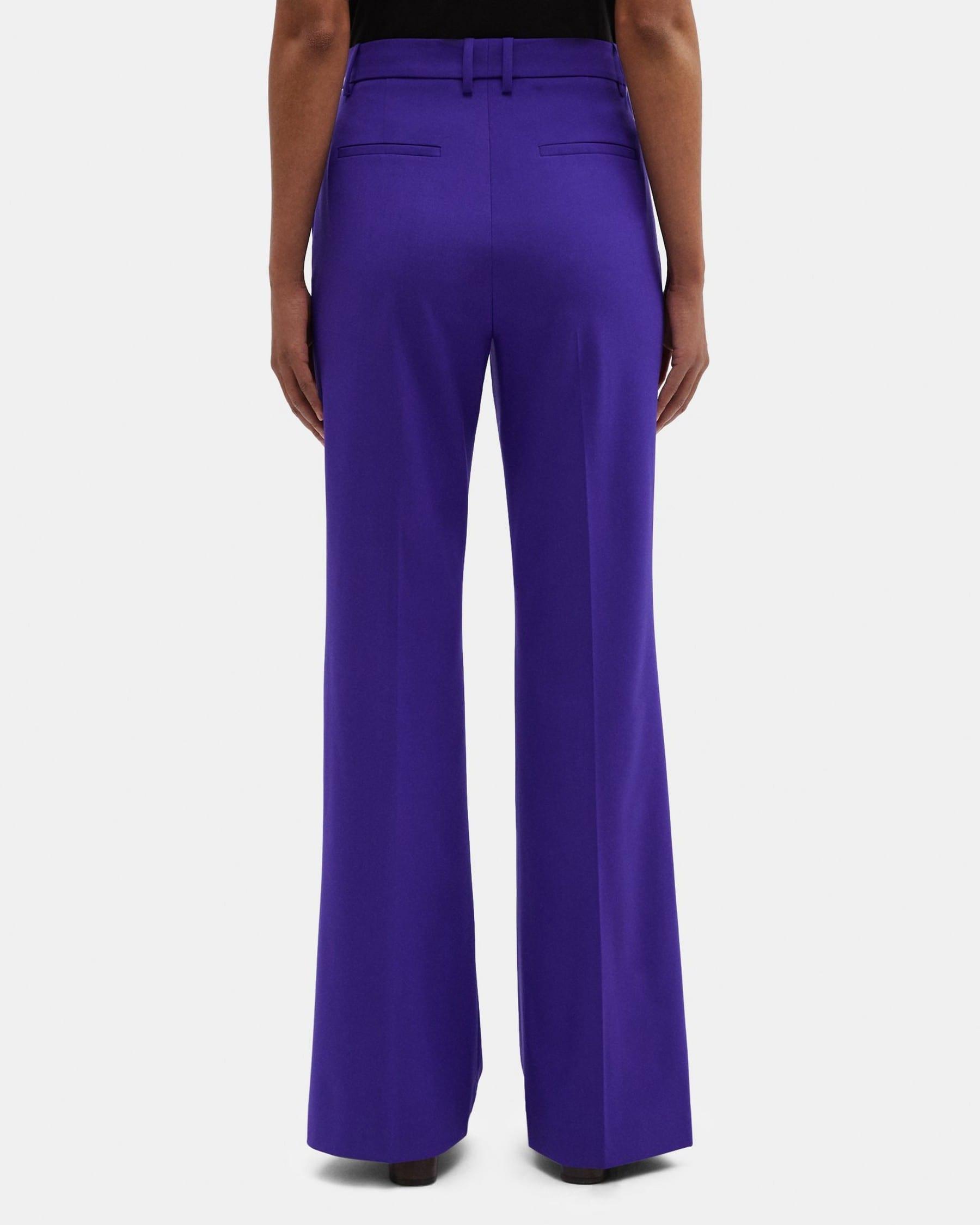 High-Waist Flare Pant in Stretch Wool Product Image