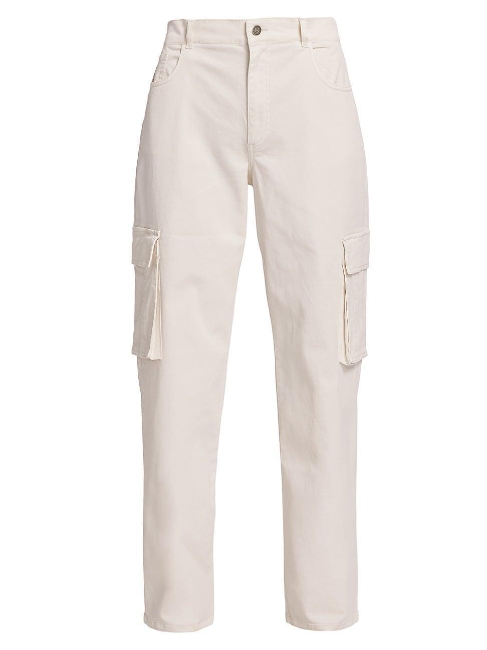 Womens Mid-Rise Cargo Pants product image