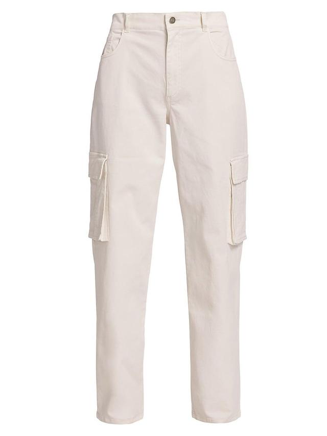 Womens Mid-Rise Cargo Pants Product Image