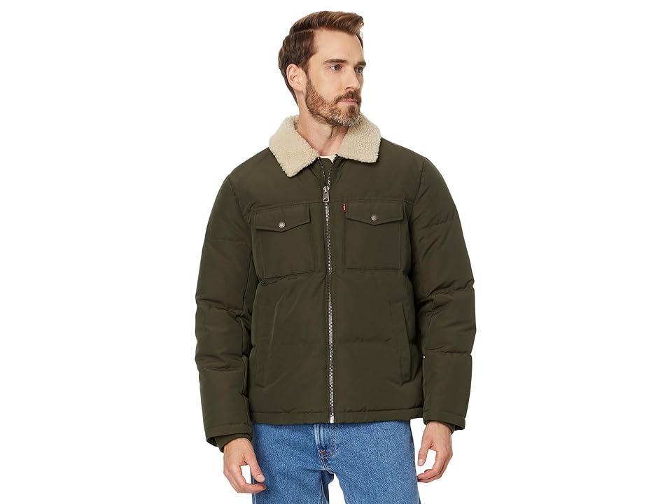 Levi's(r) Quilted Woodsman W Sherpa Lined Collar Men's Jacket Product Image