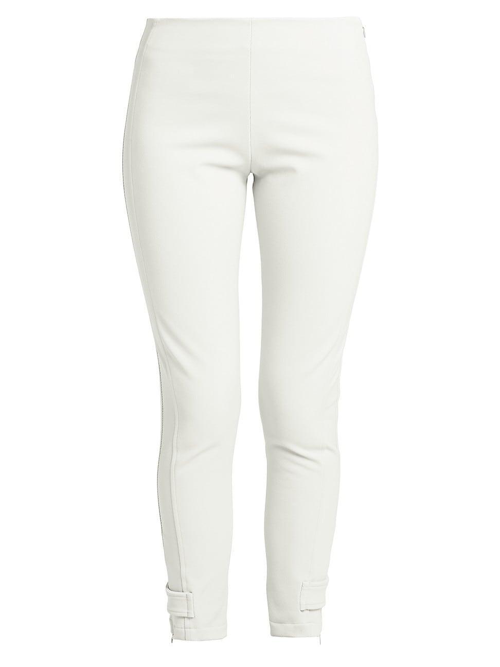 Womens Button-Cuff Ankle-Crop Trousers Product Image