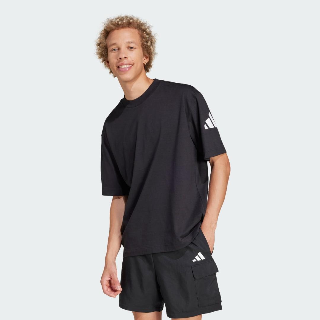 adidas Essentials Loose Fit 3 Bar Logo Tee Warm Clay 2XL Mens Product Image