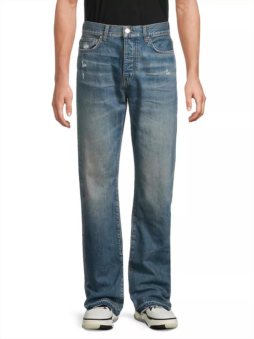 Released Hem Straight-leg Jeans Product Image