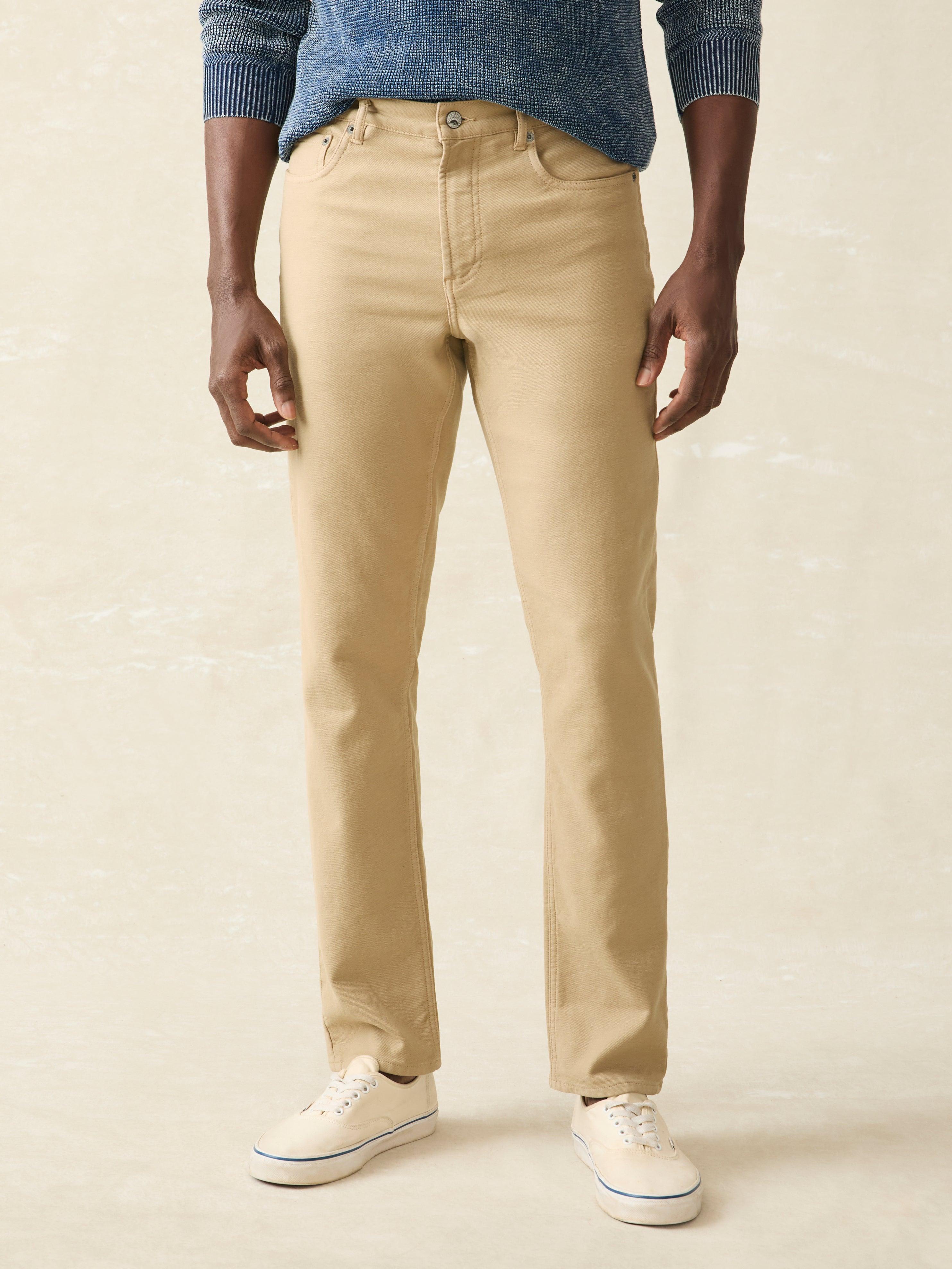 Stretch Terry 5-Pocket Pant - Desert Khaki Male Product Image