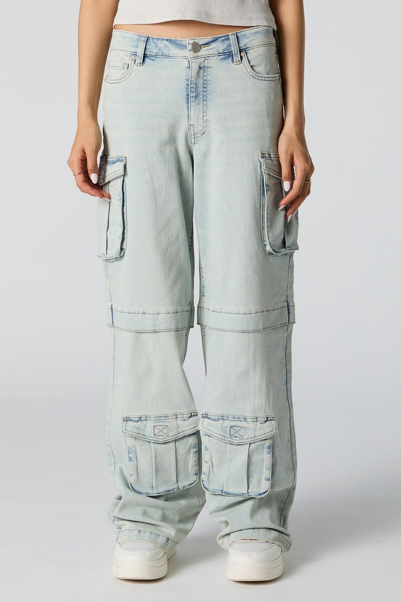 Wide Leg Cargo Jean Female Product Image